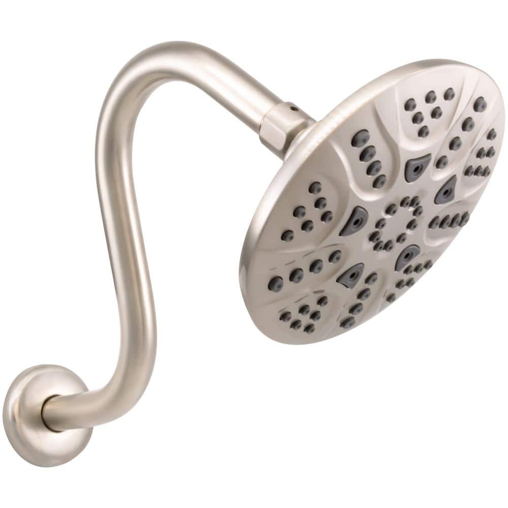 Westbrass 5Spray Patterns with 1.8 GPM 6 in. Wall Mount Fixed Shower