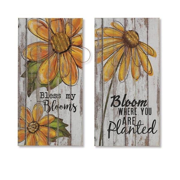 Gerson Asst 23.5 in. H Wall Art Decor (Set of 2)