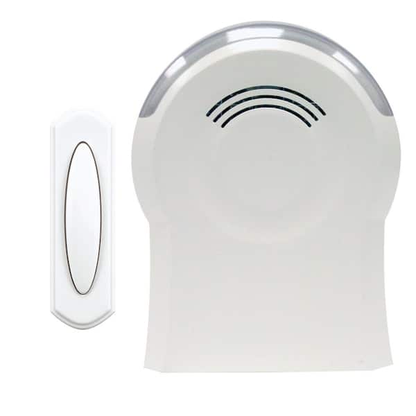 Globe Round Wired Doorbell Push Button - Lighted - Silver