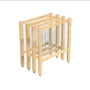 CritterGuard 2 ft. L, 23.5 in. Cedar Garden Fence (4-Pack)