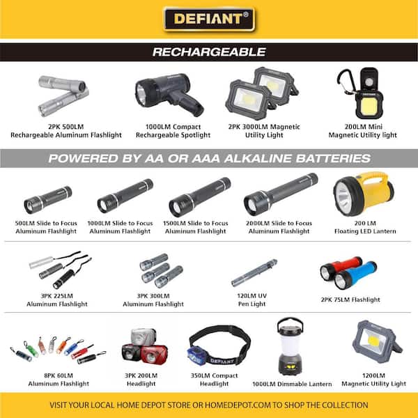 defiant flashlights led rechargeable work spotlight 800 2703 d saschedross AC Adapter Replacement for Model 800-2703-D 800-2703-0 in power bank and USB output port Onerbl AC/DC Adapter Replacement for
