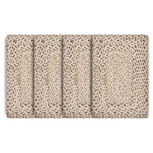 Woven Bleach / Natural 19 in. x 13 in. Jute Placemat (Set of 4) Woven Bleach / Natural 19 in. x 13 in. Jute Placemat (Set of 4)