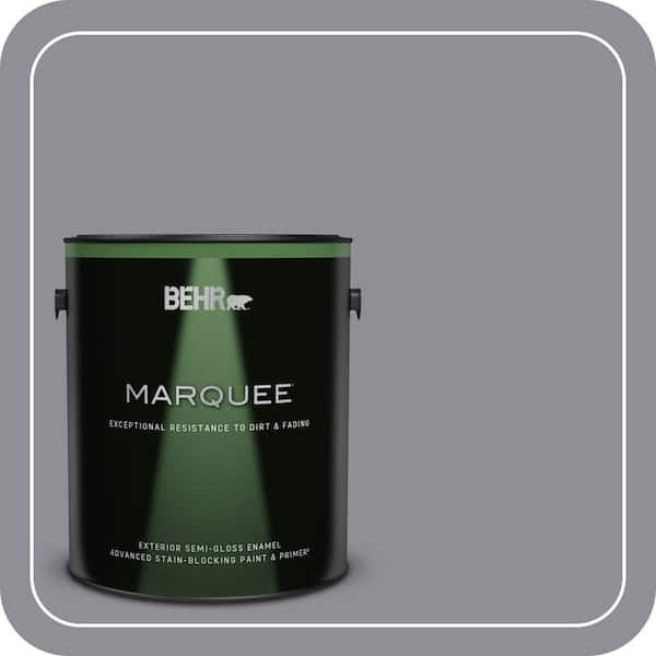 BEHR MARQUEE 1 gal. #ECC-23-2 Heather Field Semi-Gloss Enamel Exterior Paint & Primer