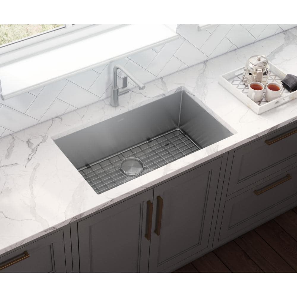 28-Inch Stainless Steel Drop-In Single Bowl Kitchen Sink