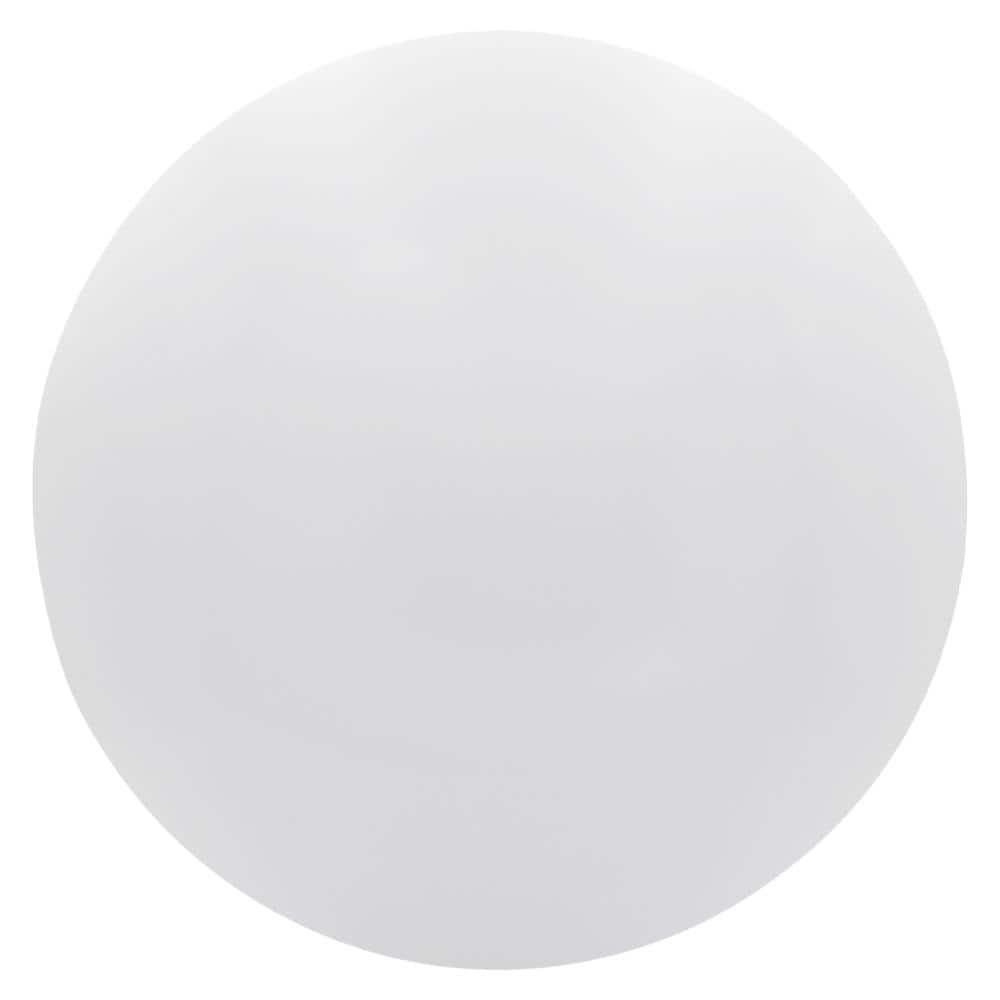 White Round LED Flush Mount Ceiling Light, 13 Inch