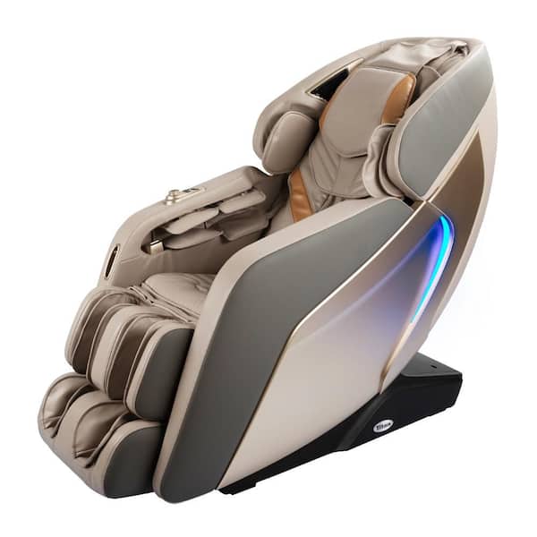TITAN Pro Acro 3D Taupe Smart Massage Chair with Body Scan, Voice Controls, Smart Learning, Bluetooth, and Zero Gravity
