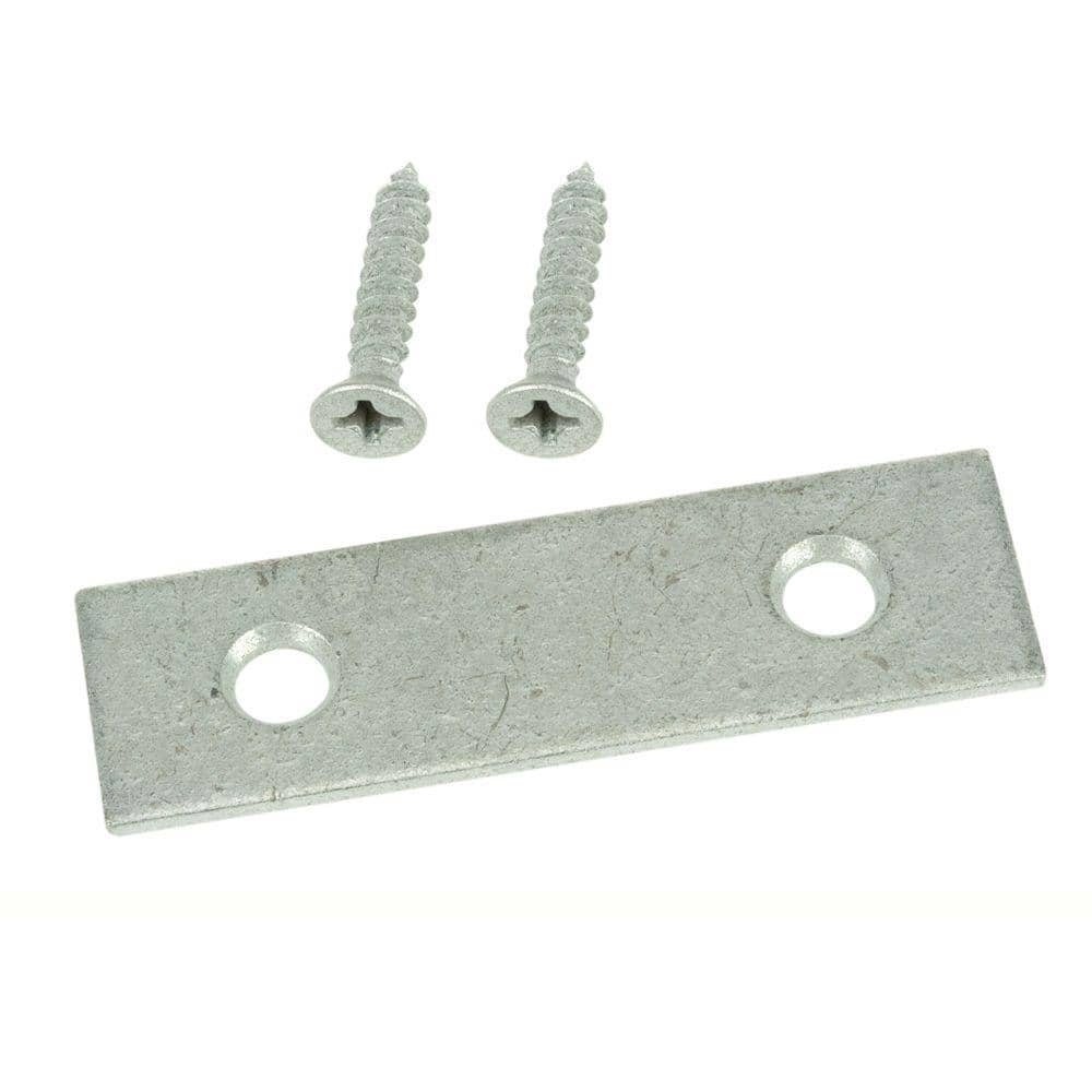 Everbilt 2 In. Galvanized Mending Plate (2-Pack) 20032 - The Home Depot