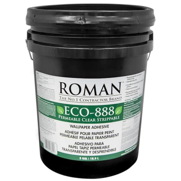 Roman ECO-888 5 gal. Strippable Clear Wallcovering Adhesive