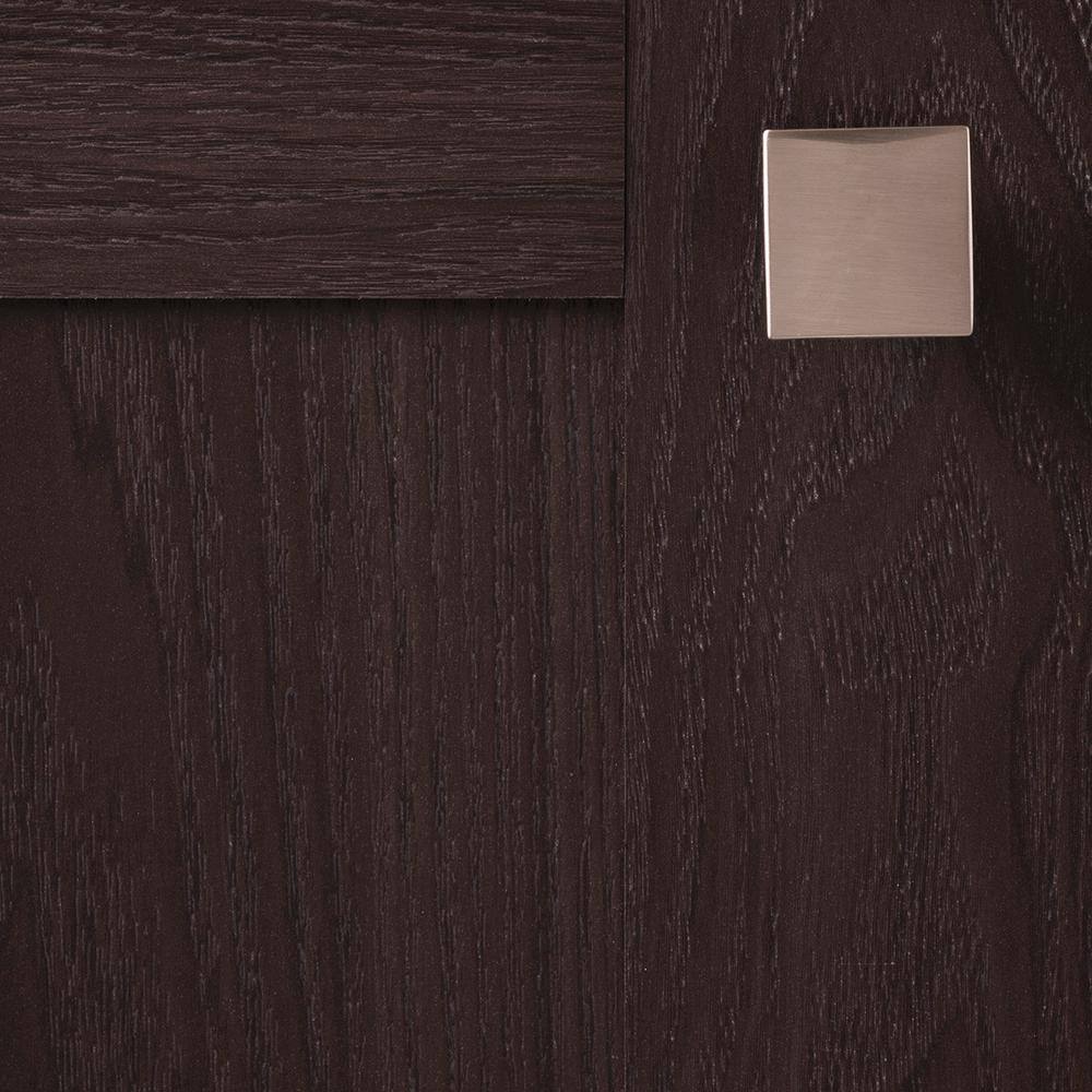Satin Nickel Square Cabinet Knob 1-1/4 Inch 10-Pack