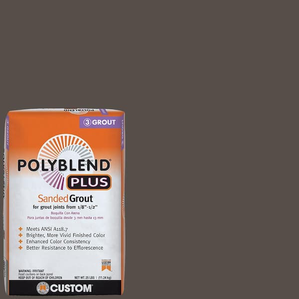 Custom Building Products Polyblend Plus #540 Truffle 25 lb. Sanded Grout