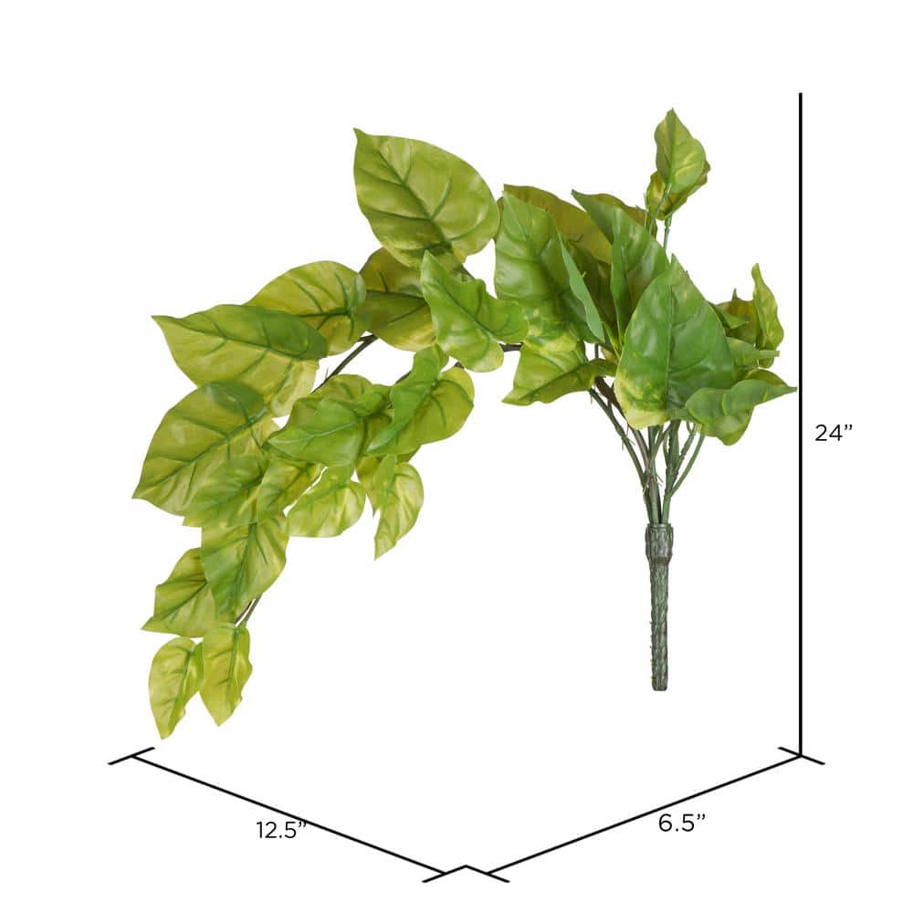 EverGreen 24" Lush Pothos Vine Arrangement - Outdoor Friendly, Pack of 2