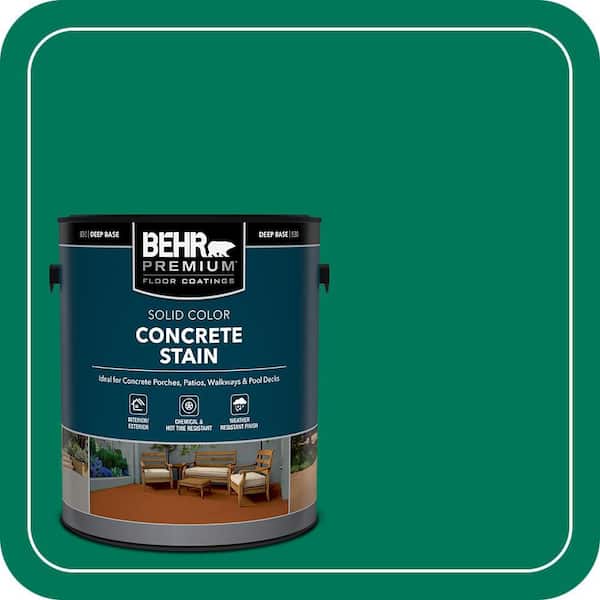 1 gal. #OSHA-2 OSHA SAFETY GREEN Solid Color Flat Interior/Exterior Concrete Stain