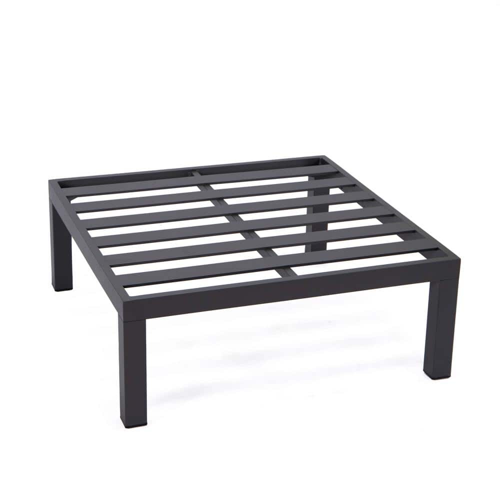 Hamilton Charcoal Blue Aluminum 6-Piece Modular Outdoor Patio Sectional Set