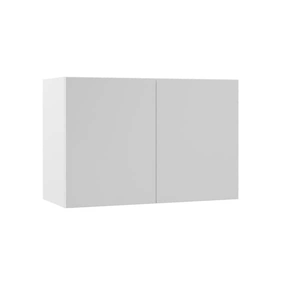 Designer Series Edgeley Assembled 36x24x15 in. Deep Wall Bridge Kitchen Cabinet in White