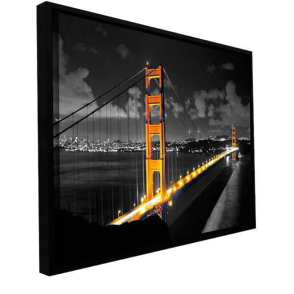 ArtWall "San Fransisco Bridge I" by Revolver Ocelot Framed Canvas Wall Art