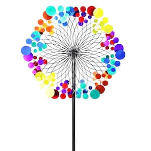 24 in. Giant Kinetic Starry Night Garden Stake