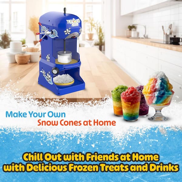 GREAT NORTHERN 24 oz. in Blue Ice Cub Shaved Ice Machine 172184KTI