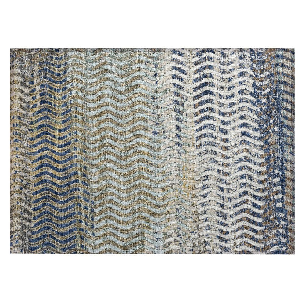 Chantille Machine Washable Indoor/Outdoor Abstract ACN3001 Navy 2 ft. x 3 ft. Accent Rug price history on PriceWatchPro