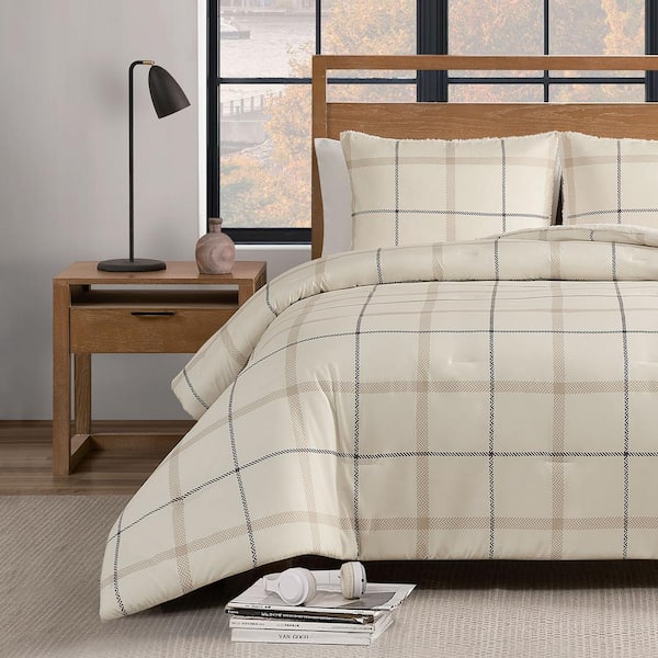 Plaid best sale sherpa comforter