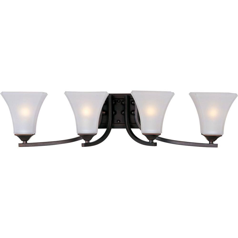 Aurora 4-Light Oil-Rubbed Bronze Bath Vanity Light price history on PriceWatchPro