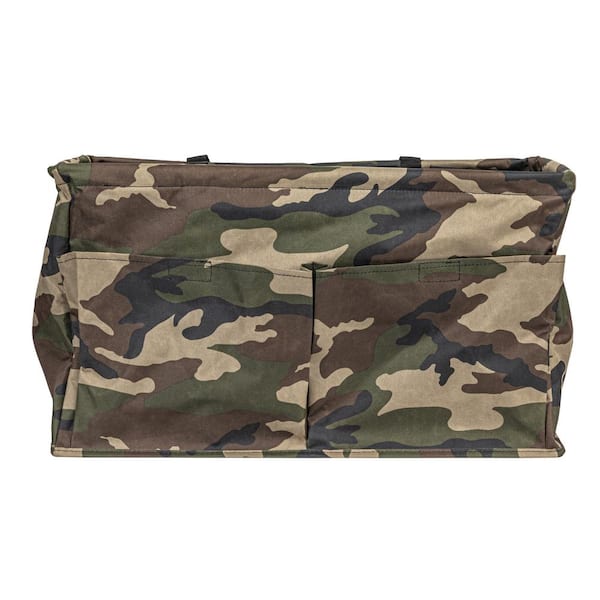 ■LOW CLASSIC■ WASHED COTTON TOTE BAGDEEP CAMO LC257BA08K3 HOUSEHOLD ESSENTIALS Camo Canvas with Vinyl Lining Tote Bag