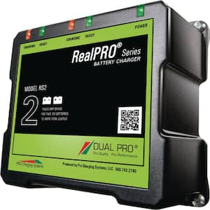 RealPro Series Battery Charger, 12 Amps 2 Bank