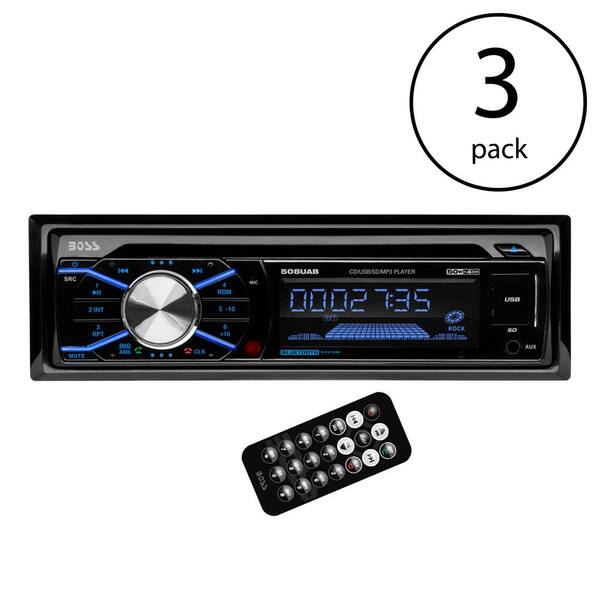 BOSS AUDIO SYSTEMS In Dash CD Car Player USB MP3 Stereo Audio Receiver Bluetooth (3-Pack)