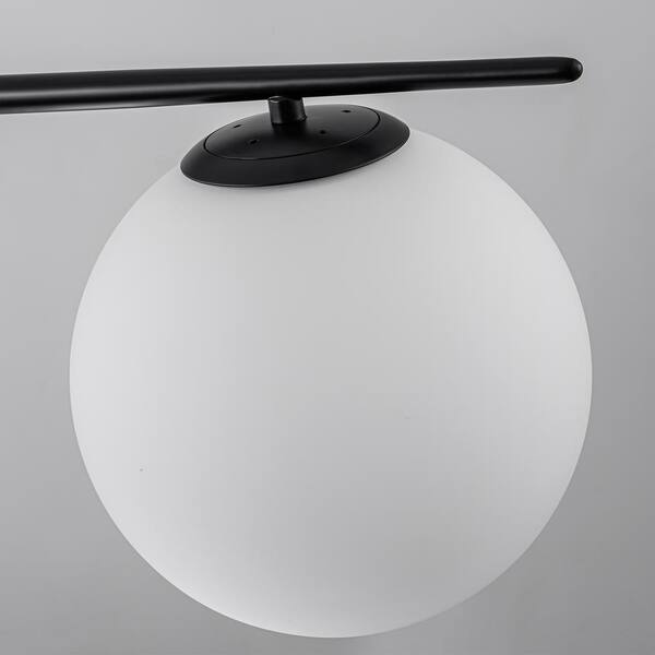 LLHZSY Lucie 45.28 in. 4-Light Modern Black Linear Kitchen