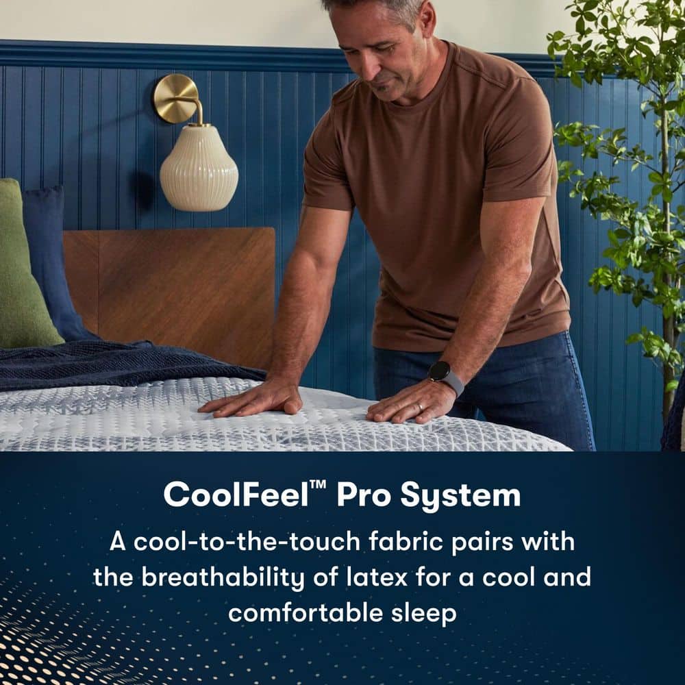 Queen Size Extra Firm Latex Foam Mattress with Cool-Touch Fabric