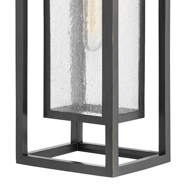 HINKLEY - Hinkley Republic Large Outdoor Wall Mount Lantern, Oil-Rubbed Bronze