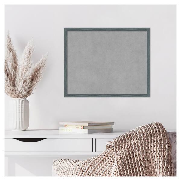 メナードボーディ Amanti Art Dixie Blue Grey Rustic Narrow 21 in. x 17 in. Framed