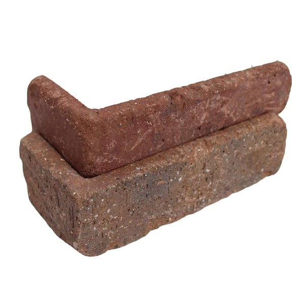 Old Mill Brick Columbia Street Thin Brick Singles - Corners (Box of 25) - 7.625 in. x 3.625 in. x 2.25 in. x 0.5 in (5.5 linear. ft.)