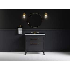 Artifacts 36 in. W x 21.9 in. D x 34.5 in. H Bathroom Vanity Cabinet without Top in Slate Grey