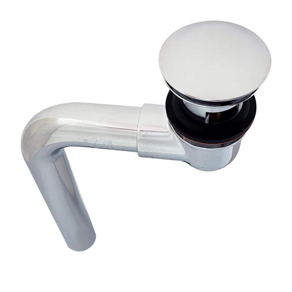 1-1/4 in. 17-Gauge Brass Offset Tip-Toe Lavatory Drain with Overflow in Polished Chrome price history on PriceWatchPro