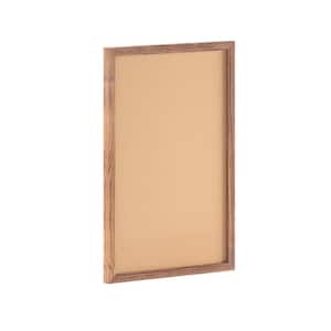 Torched Brown 20 in. W x 30 in. H Bulletin Board