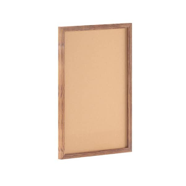 Carnegy Avenue Torched Brown 20 in. W x 30 in. H Bulletin Board CGA-HGW ...