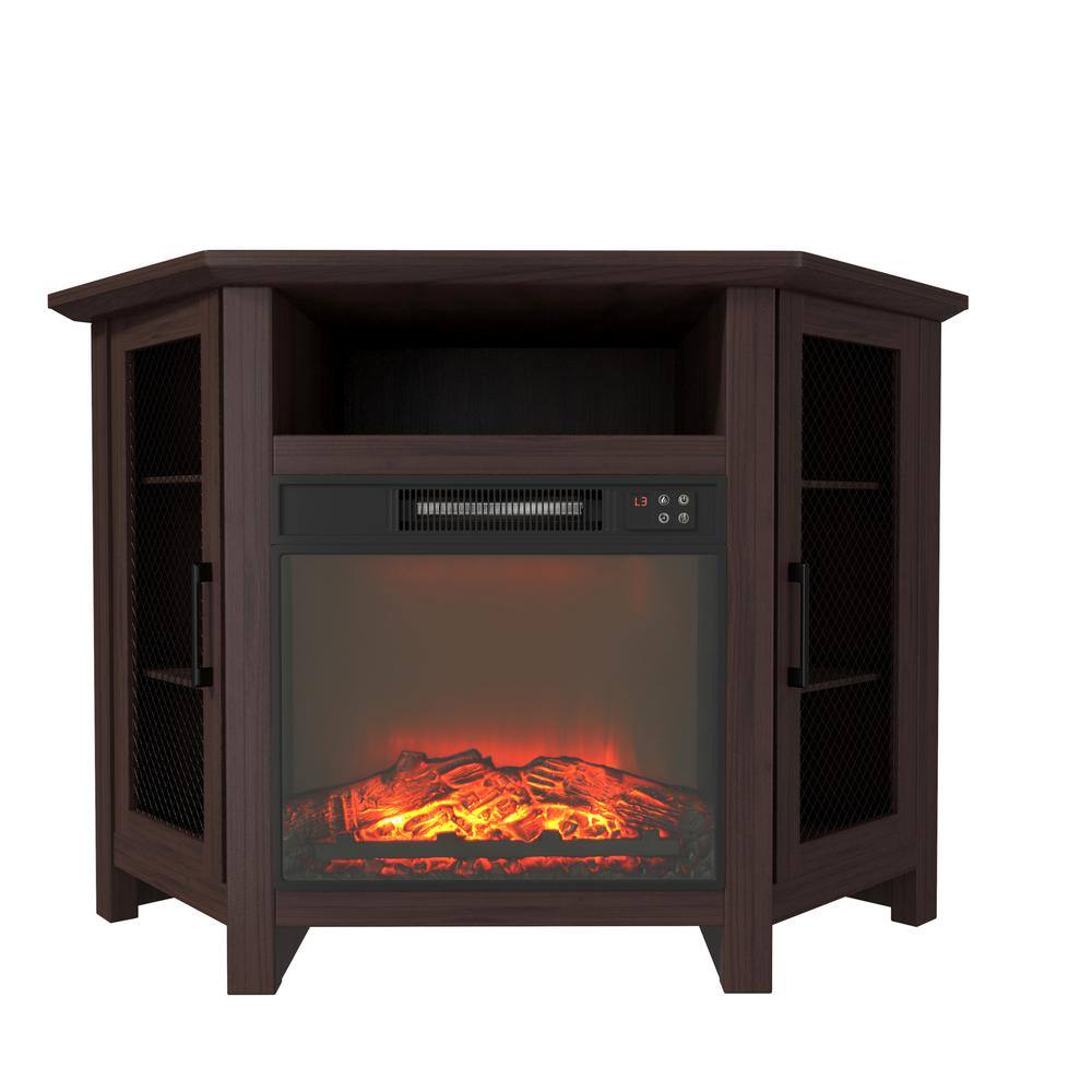 Mondawe 45 in. Freestanding MDF Electric Fireplace in Brown MO