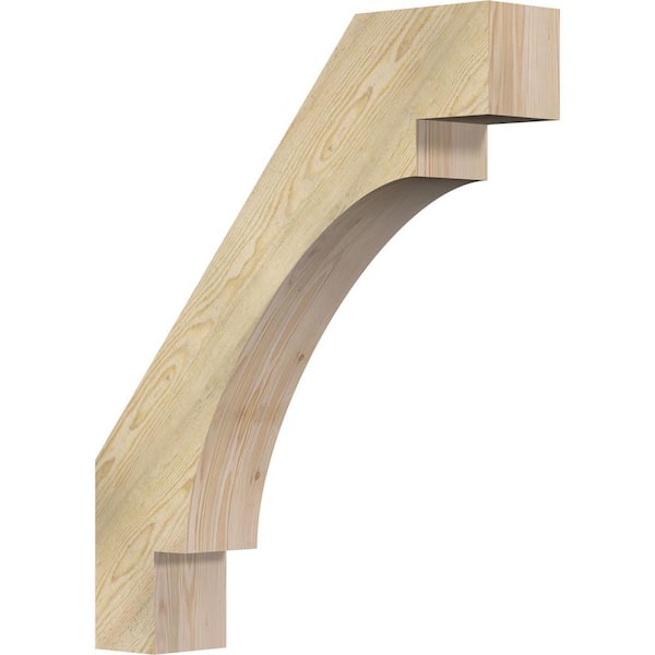 Ekena Millwork 6"W x 30"D x 36"H Merced Rough Sawn Knee Brace, Douglas Fir