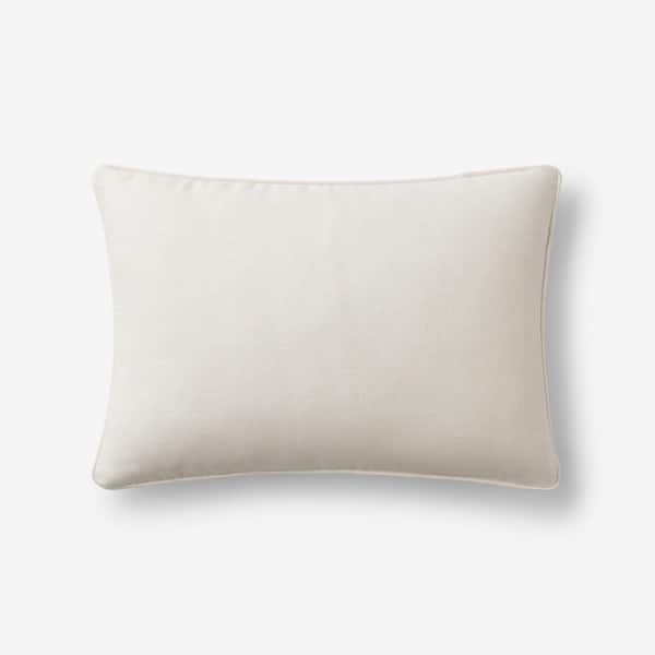 The Company Store Linen Parchment Solid Machine Washable 16 in. x 24 in. Boudoir Cover