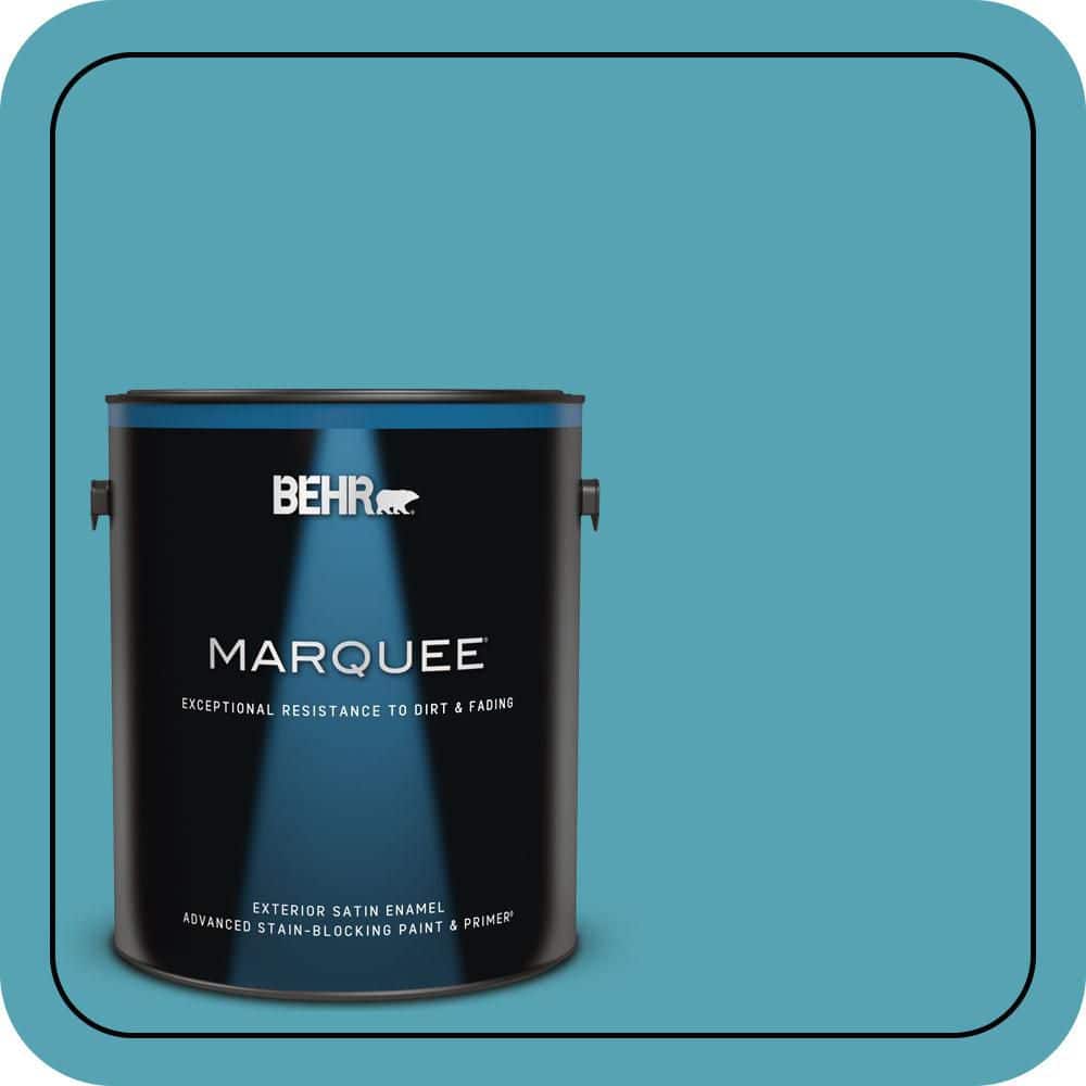 1 gal. #M470-5 Explorer Blue Satin Enamel Exterior Paint & Primer product image for price tracking