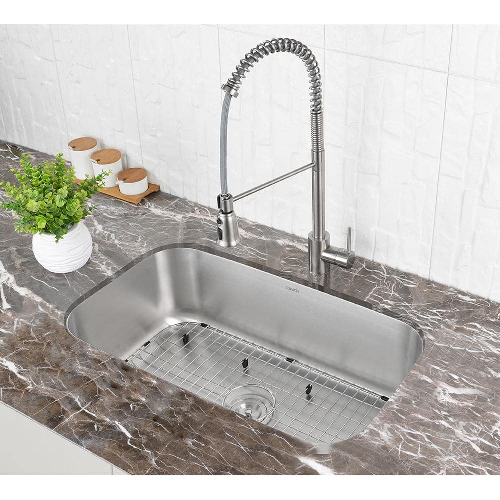 33 in. Stainless Steel Drop-in Single Bowl Kitchen Sink