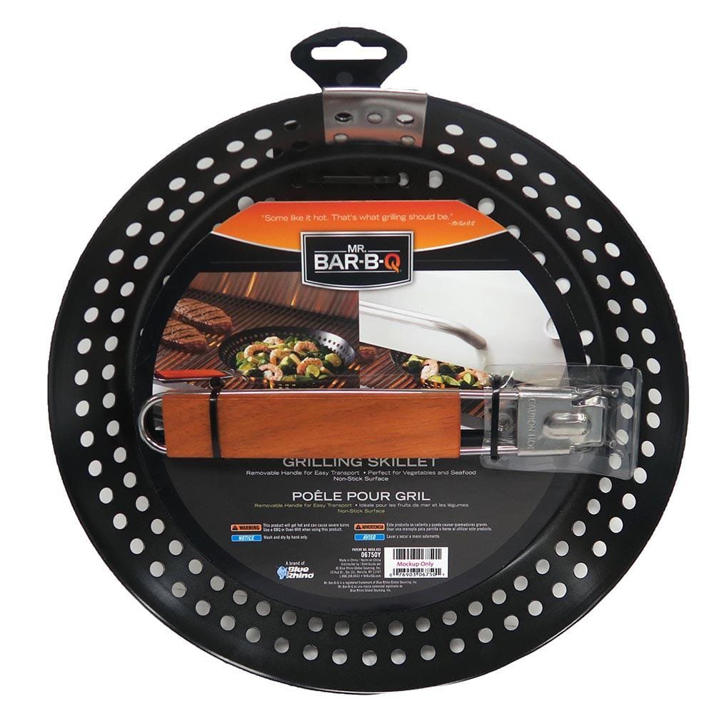 Camerons BBQ Grill Topper Grilling Pans (Set of 2) - Non-Stick Barbecue  Trays w Stainless Steel Handles- Indoor Outdoor use for Meat, Vegetables 