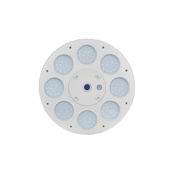 Flagpole Light Solar Powered, 136 LED for 15-25 ft. Poles, 12 Hour Dusk to Dawn Auto On/Off