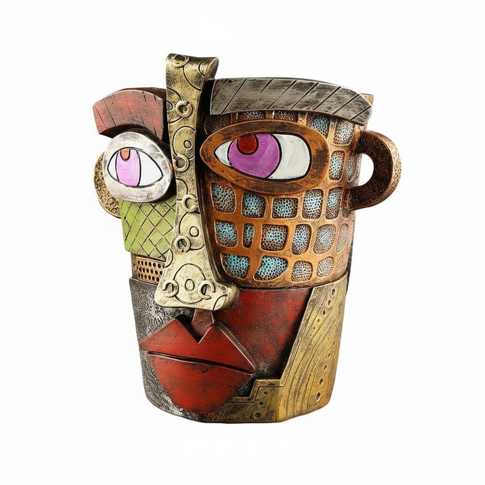 "5.9""D x7.1""W x7.3""H Bronze Abstract Face Planter - Unique Head Pot for Indoor/Outdoor Plants (Classic)" price history on PriceWatchPro
