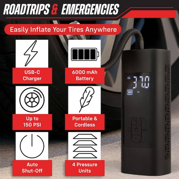 electric air compressor for bicycle tires Portable Battery Operated Ebike Pump Cordless bike pump features a specially designed high ROCKBROS A10 Electric Bike Tire