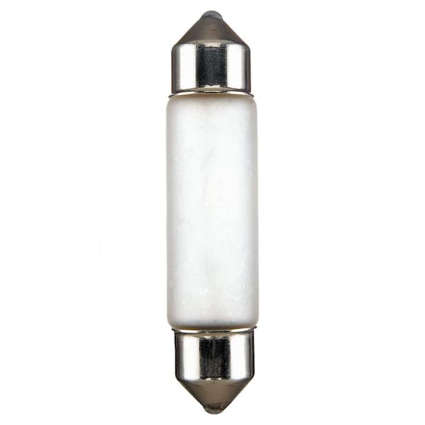 12-Volt 10-Watt Frosted Xenon Festoon Mounting Hardware