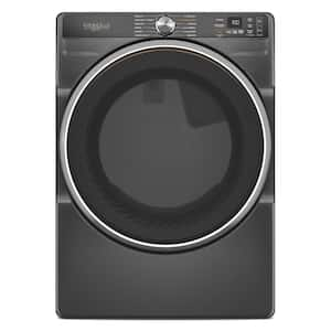 7.4 Cu. Ft. vented Front Load Electric Dryer in Volcano Black with Steam Capabilities