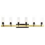 Beckett 6 Light Satin Brass Vanity Sconce