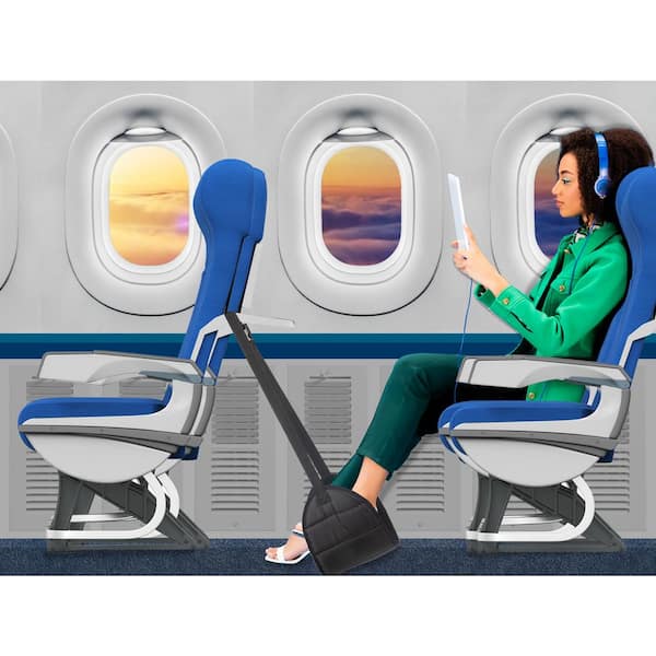 Ergonomic Portable Travel Footrest Airplane Leg Rest Flight Foot Hammock Office Foot Rest BINKBANG Foot Rest