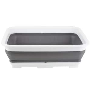 Grey Collapsible Washing BIn